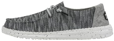 HEYDUDE Wendy Sox Damen - Slip on Flache Schuhe - Mokassin Stil, Dark Grey, 39
