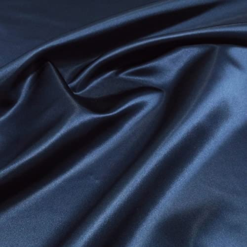 TOLKO Glanz Satin Stoff Meterware | Modestoff Dekostoff Gardinenstoff | 140cm breit | Vorhangstoff Hochzeitsstoff Kostümstoff Satinstoffe zum Nähen Dekorieren Basteln Patchwork Nähstoffe Stoffe