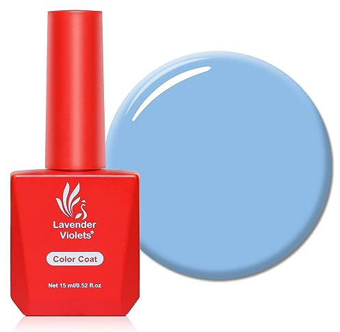 Lavender Violets 15ml Gel Nail Polish UV LED Soak Off Nail Lamp Curing Manicure Pedicure Larger Content Salon Quality Sky A0423