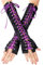 Lace Up Gloves, Fingerlose Satinhandschuhe Ellenbogenlänge Schnürhandschuhe Ellenbogenlange Handschuhe Fingerlos für Halloween-Kostümparty-Armwärmer