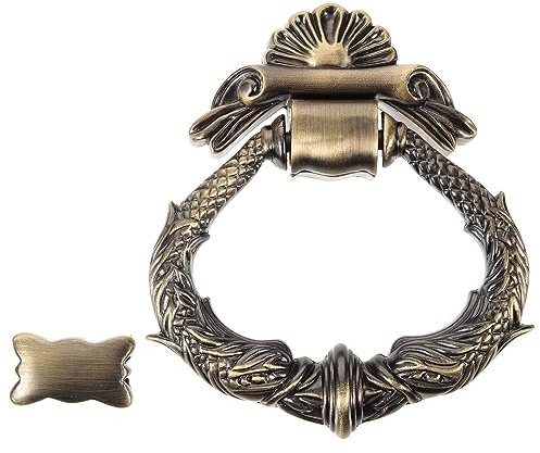 OSALADI Heurtoir De Porte Vintage En Alliage De Zinc Pour Porte D'Entrée Et Portail Décor Rétro Métal Durable Convient Pour Maison Hôtel Et Sécurité