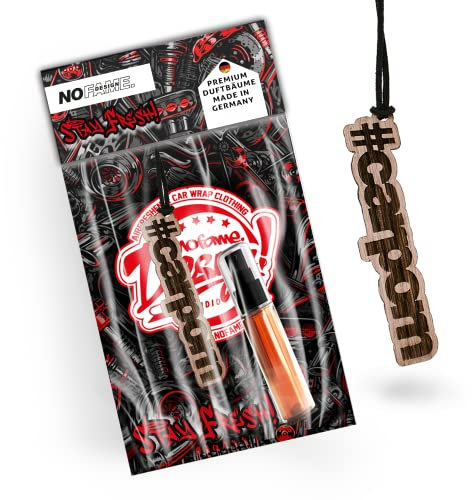 NoFame.Design Duftbaum aus Holz CARPRN wiederverwendbar Perfekt für Autoliebhaber Inkl. 5ml Duftspray Luxus Edle Düfte Tiefgelegt