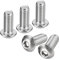 QUARKZMAN 3/8-16x7/8 Bouton Tête Douille Capuchon Vis, 5pcs 304 Inox Acier Fixations Hex Boulons, Complet Filetage Hexagonal Entraînement