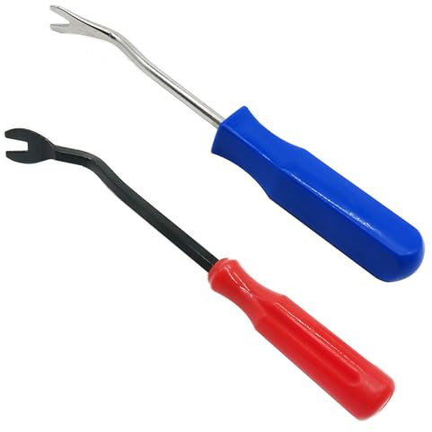 Lowats Arrache Clous 2 Pièces Extracteur de Clous Extracteur de Clous en U Kit de Tire Clous Tack Lifter Tack Puller Tool Outil Extraction de Pointes pour Démontage de Clou