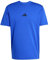 adidas Uomo Essentials Small Logo Single Jersey Tee, Team Royal Blue/Black, XXL