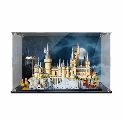 KoDeer Acryl Schaukasten für Lego 76419 Schloss mit Schlossgelände, 3MM Acryl Vitrine für Lego Schloss mit Schlossgelände (Modell Nicht Enthalten)
