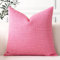 Artscope 1er Set Kissenbezug Einfarbig Wurfkissenbezug Leinen Kissenbezüge 60x60cm Moderne Dekokissen Kissenhülle Set Kissen Fall für Sofa Schlafzimmer Zuhause Dekor, Rose Rot