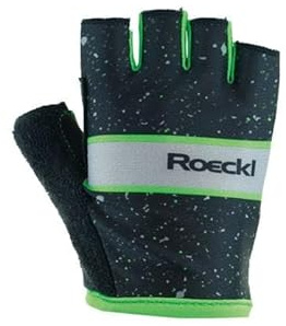 Roeckl Triest Kinder Fahrrad Handschuhe kurz schwarz/grün 2024: Größe: 5