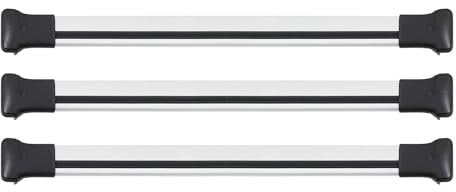 OMAC Dachträger Gepäckträger kompatibel mit Mercedes Vito Viano 638 639 W447 Aluminium Grau 3X