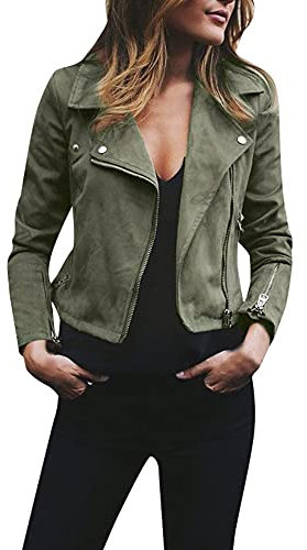 SCBFDI Vendeur Deal Days, Vestes Légères Womens Oversized Veste en Cuir Manteau Moto Biker Motocycle Mode d'Automne Tenues d'Hiver 2024, Blouson Cuir Femme Noir Rock