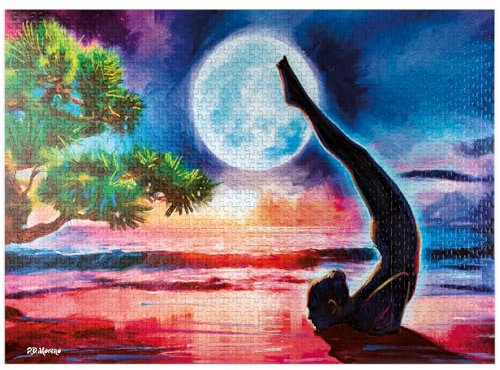 MyPuzzle Yoga On The Beach - Premium 1000 Piece Jigsaw Puzzle for Adults