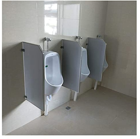 Urinal-Sichtschutz für Männer, Urinal-Schutzwand, Toiletten-Trennwand, wandmontierte Urinal-Trennwand, Raumtrenner, für Zuhause, Büro, Restaurant, Hotel (Farbe: Edelstahl)