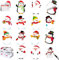 Haftnotizen Klebezettel Weihnachten,12 Stk Haftnotizen Weihnachten,Mini Haftnotizen Weihnachten,Haftnotizen Kinder Weihnachten,Cartoon Santa Reindeer,Weihnachtsbaum Marker Pen (Schneemann)