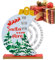 Aceirropy Weihnachts-Countdown-Kalender, Weihnachtsmann-Countdown-Kalender, Dekoration, Weihnachtsmann-Glocke, Schreibtischkalender für Monat, Woche, Datumsanzeige, dekorativer