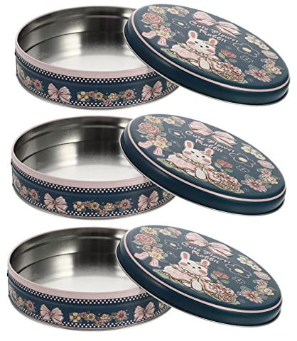 KDYVK 9 Pcs Biscuit Box Tin Can Nutcrackers for Nuts Easter Candy Tin Easter Rabbit Tin Empty Tins Easter Favor Boxes Candy Bunny Sugar Candy Tin Metal Tins Cute Tinplate