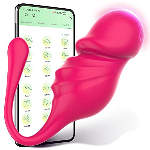 Vibrator mit Fernbedienung Sex Spielzeug für die Frau Vibration,Vibratorensets für Frauen mit App,Sexspielzeug für Paare Extrem Sex Toys Leise Vibro ei,Dildo Sex Toyset Damen Klitoris (Pink)
