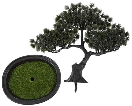 Toyvian Künstlicher Bonsai Baum Realistischer Topfpflanze Für Dekoration Im Wohnzimmer Badezimmer Und Zen Garten Pflegeleichtes Design Ohne Gießen Oder Schneiden