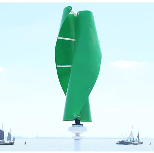 2000W turbina eolica set completo 24V 48V 96V 220V magnete permanente, generatore eolico con MPPT controller ibrido, piccole turbine eoliche, mini balcone turbina eolica (Greener, 220V)