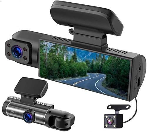 NORSKYs PRO - Die 310° Dashcam Titel: 3,16 Display, 1080P Full HD, WiFi-Funktion, Infrarot-Nachtsicht, Bewegungserkennung & Loop-Aufnahme für Auto-Sicherheit(64G)