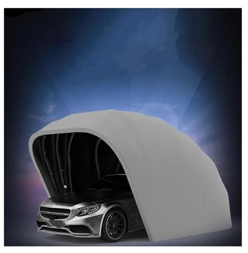Parasol Voiture Garage Mobile Semi-Automatique 5,5 mètres Protection Solaire abri Voiture télescopique Pliable abri stationnement auvent Solaire Pare Soleil Avant(CType)