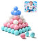 Shyllin Balles en Plastique Multicolores 100 Pièces sans BPA,5,5 cm,Couleur Bonbon,Boule pour Bébé Balles,Balles de Jeu Colorées pour la Piscine à Balles pour Bébé,la Piscine pour Enfants