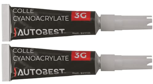 Lot de 2 tubes de colle super forte 3G