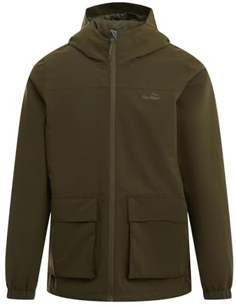 Peter Storm Men’s Spring Waterproof Jacket with Fitted Hood & 2 Zipped Pockets, Waterproof, Breathable, Insulated & Lined Raincoat, Ideal for Commuting, Walking, Hiking & Outdoor Recreation, 3000mm HH