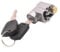 Electric Bicycle E-Bike Battery Saddle Tube Lock Key with 2Pcs for Motorcycle Electric Bike Scooter E-Bike(Type B)