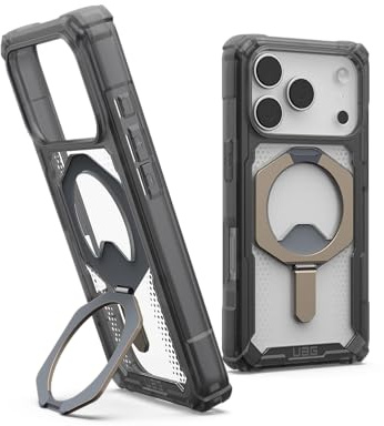 URBAN ARMOR GEAR Plasma XTE Hülle für iPhone 17 Pro | Passgenau | 6m Fallschutz| Kickstand-Magnetmodul | Erhöhter Rand | Alle Ports erreichbar | Wabenstruktur für extra Stabilität