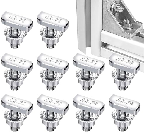 Viti - Hammers - 13x9x3cm Vive Con Le Vite Per Le Tracce | Bulloni Est D'Onore Con Dado | E Bolt | Bullone Resistente Per AT Causa Rail Systems Di Lavoro