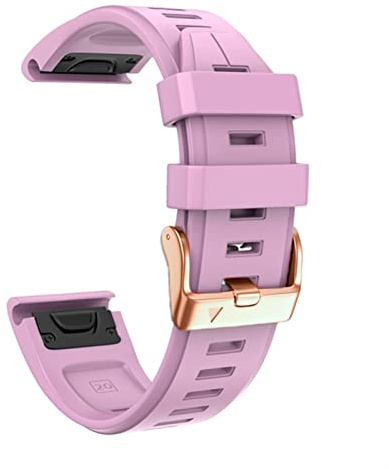 IRFKR Für Garmin Fenix ​​6S 5S 7S Armband 20mm Armband Für Fenix ​​6s Pro 5s Plus Rose Gold Schnalle Silikon Schnell Ersatz Handgelenk Riemen(Pink,Fenix 7S)