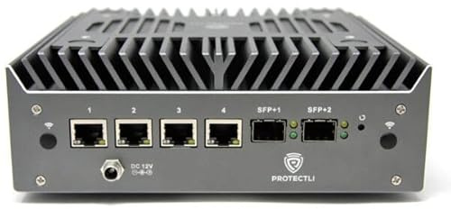 Protectli Vault Pro VP6630-6 Port, Micro Appliance/Mini PC - Intel i3, 2X 10G SFP+ & 4X 2.5G Ports, DDR5 RAM, M.2 Slot Supports NVMe or M.2 SATA SSD Storage, AES-NI, Barebone