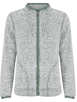 Weird Fish Deliah Cosy Full Zip Fleece Army Green Size 20. (Jumper/Sweater/Fleece)