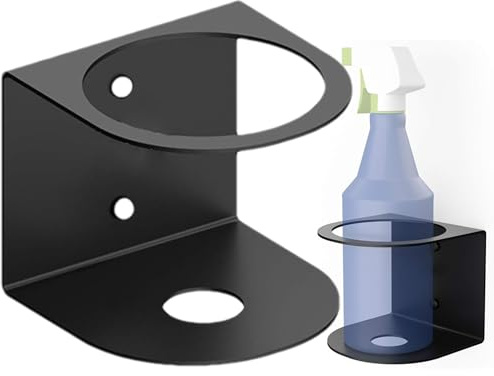Spray Bottle Holder Universal Multi-Use All-Purpose Paint Rack | Steel Paint Bottle Storage Rack Wall Mount Bracket Wall Mount Bracket Space Saving Storage Solution for Garage and Home