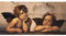 Meishe Art Poster Kunstdrucke Zwei Engel Cherubs von Raphael Gemälde Ölgemälde Reproduktion Kopien Leinwanddrucke Religiös Kunstwerk Plakatdruck Plakate Drucken Jahrgang Wand Dekor