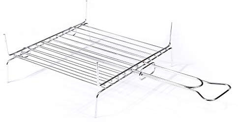 Griglia barbecue, Graticola, 11 barre verticali, a conchiglia, acciaio, 25x25