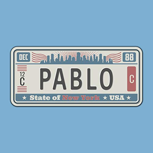 Dekoratives Nummernschild, aus Aluminium oder PVC, bedruckt im Vintage-Stil, Amerikanischer Stil, personalisierbar, 8 Modelle