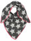 Zwillingsherz Dreieckstuch Stola Schal mit Baumwolle für Kids Mädchen Jungen Kinder - Hochwertiges Baumwoll Halstuch mit Stern-Print - Perfekt für Sommer Herbst Winter - dunkelgrau/pink