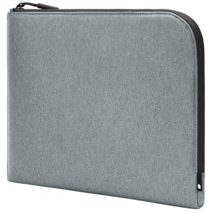 Incase Facet Sleeve Tasche für Apple MacBook Pro 13 & Air 13 & 12/13 Notebooks/Tablets [Aus 100% recyceltem Twill (Polyester) I 2 Innentaschen I Wasserabweisende Außenseite I EVA gepolstert] grau