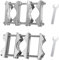 Wdwlbsm 2 Pack Double Antenna Mast Clamp V Jaw Block 5.5 Bolts & 3 Setup Options, Anti-Rust Heavy Duty Pole to Pole Mounting Kit Bracket Holder for Ham, CB, TV, Pipe, Flag Post, Umbrella, Parasols
