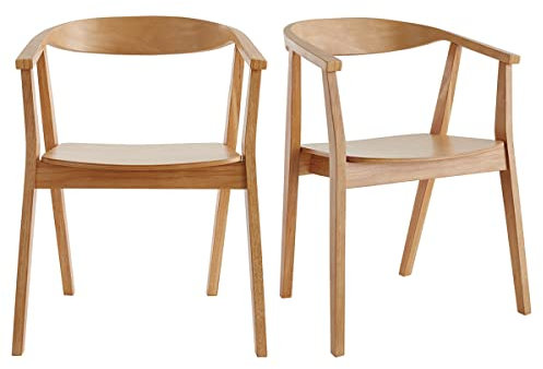 Miliboo Skandinavische Stühle aus Holz (2er-Set) Bahia