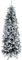 Magie di Natale Albero di natale innevato Dresda Slim in PE Real touch + PP Effetto Aghi di PIno PVC + Flock (240 cm)