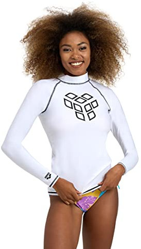 Arena Maglia a Maniche Lunghe da Donna Rash Graphic con Protezione UV