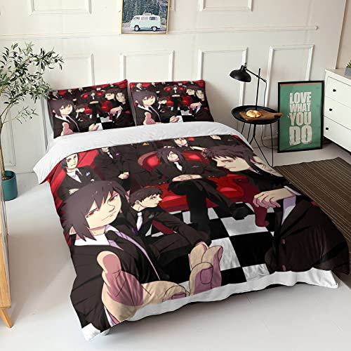 UNDERZY Auusda Naruto 3D Bettbezug Sets 3D Bettwäsche-Set Sasuke Uchiha Deckenbezug Mikrofaser, Betten Set Mit Reißverschluss Geeignet Für Erwachsene Und Kinder Pflegeleicht Single(135x200cm)