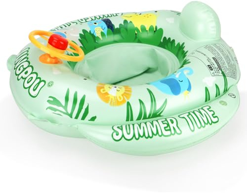 Inflatable Baby Swim Safe Seat Float Ring Toddler Pool Float(Green)