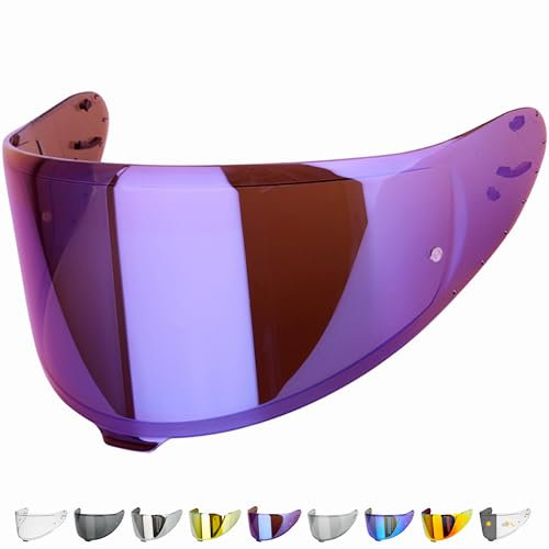 Everalo Visiere Casque Compatible avec Shoei Nxr 2 Visier - Z8 - X15 - xSPR Pro - Cwr f2 - Ecran Visière Pinlock Ready (Iridium)