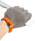 QWORK® Kettenhandschuh Metzger Arbeitshandschuh Herren Damen Schnittschutzhandschuhe aus 316L Edelstahl für Küche Fleisch Schneiden, Holzschnitzen und Garten (XL, 1stk)