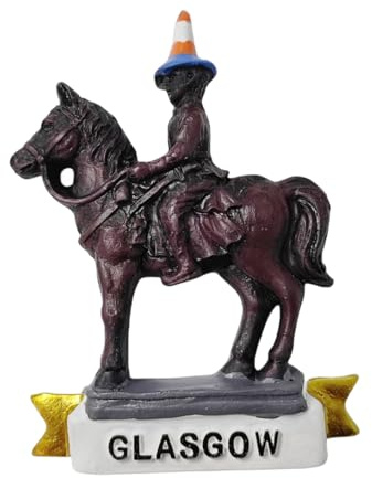 Glasgow Schottland 3D-Kühlschrankmagnet, Souvenir, Geschenk, Kunstharz, handgefertigt, Glasgow-Kühlschrankmagnet, Heim- und Küchendekorationssammlung
