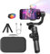 AOCHUAN Gimbal Stabilizzatore per Smartphone, con Asta Estensibile da 20 cm, Gimbal 3 Assi Professionale, Luce Fill-in Magnetica RGB per Video, Compatibile con iPhone/Android Cellulari - Kit Smart S2