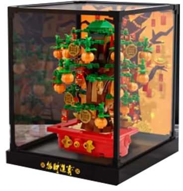 Vitrine en acrylique transparent pour Lego 40648 - Arbre à monnaie - Étanche à la poussière - Compatible avec Lego 40648 - 15 x 15 x 20 cm - Style C